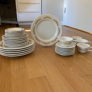 Vintage! 30 Piece Mid Century Dish Set - Rare SET